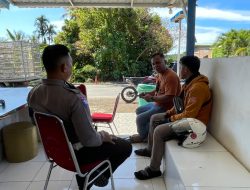 Petugas PJR Ditlantas Polda Sulbar Tangani Cepat Kecelakaan Lalu Lintas di Ampalas Kalukku